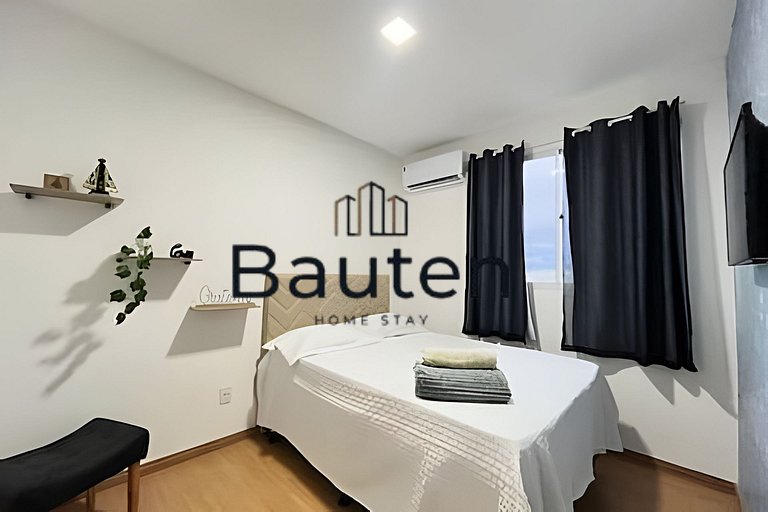 Apartamento Aconchegante com 2 Quartos Do lado do Shopping e