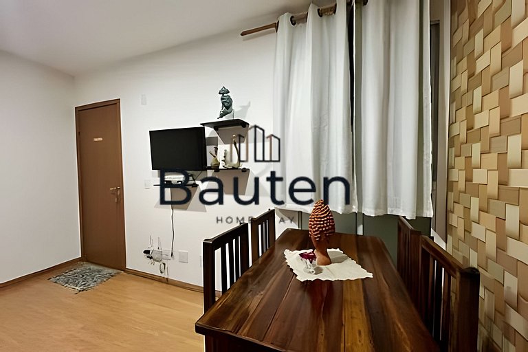 Apartamento Aconchegante com 2 Quartos Do lado do Shopping e