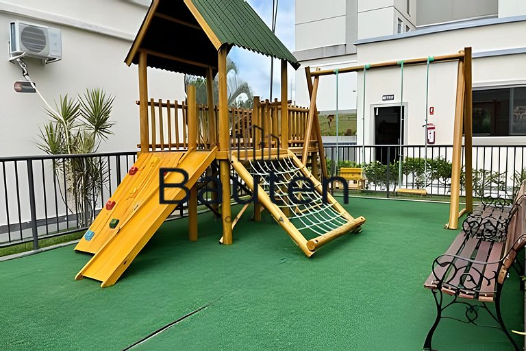 Apartamento Aconchegante com 2 Quartos Do lado do Shopping e