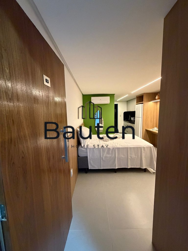 Studio Moderno | Próximo ao Shopping Pátio & Feira