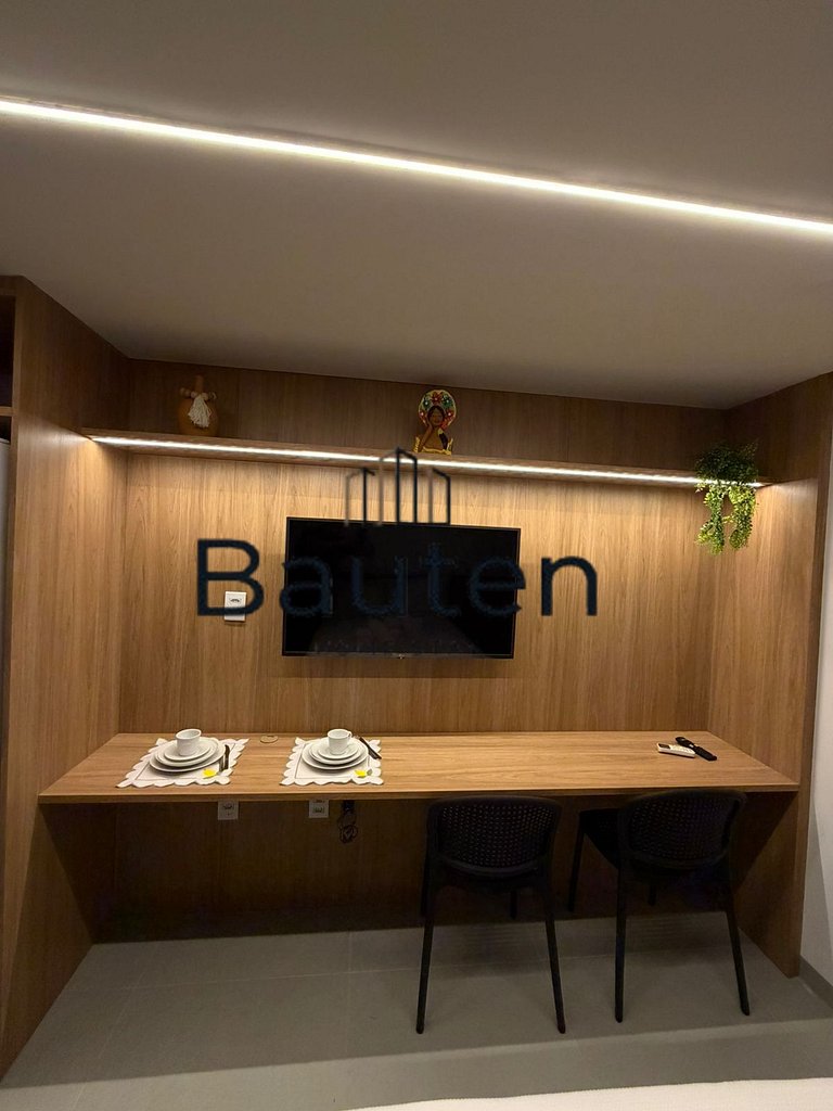 Studio Moderno | Próximo ao Shopping Pátio & Feira