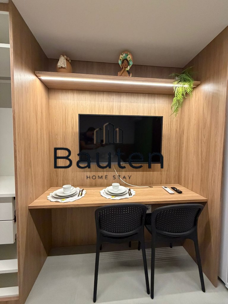 Studio Moderno | Próximo ao Shopping Pátio & Feira