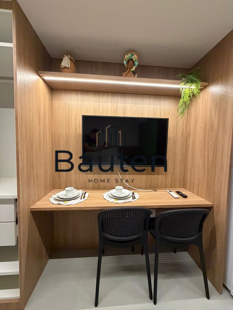 Studio Moderno | Próximo ao Shopping Pátio & Feira