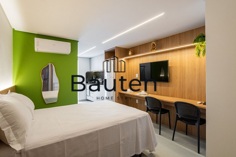 Studio Moderno | Próximo ao Shopping Pátio & Feira