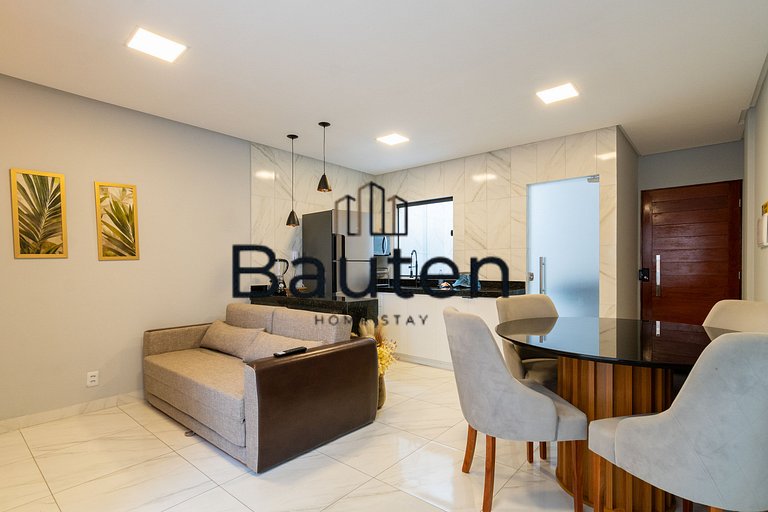 Apartamento Moderno Confortável 2 Quartos com Suíte Proximo